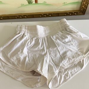 Women's White Athletic Shorts